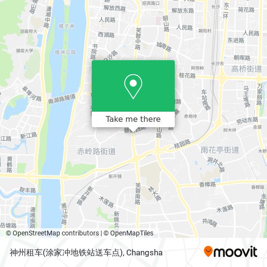 神州租车(涂家冲地铁站送车点) map