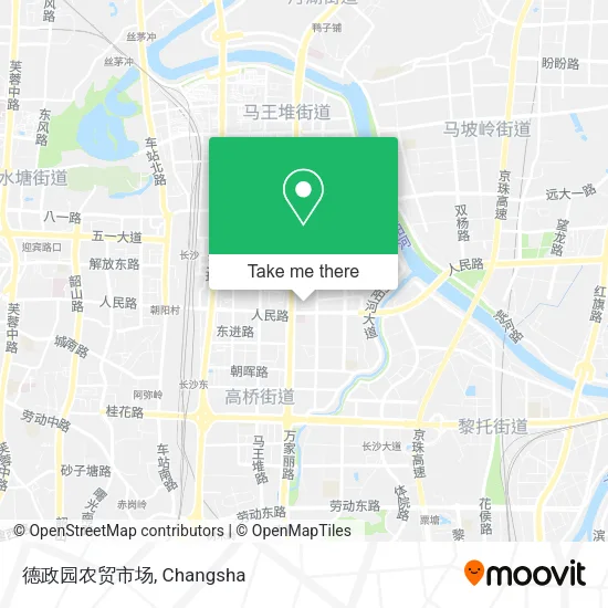 德政园农贸市场 map