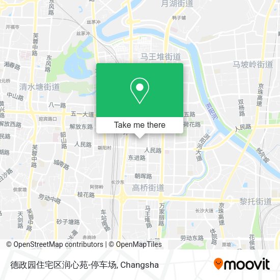 德政园住宅区润心苑-停车场 map
