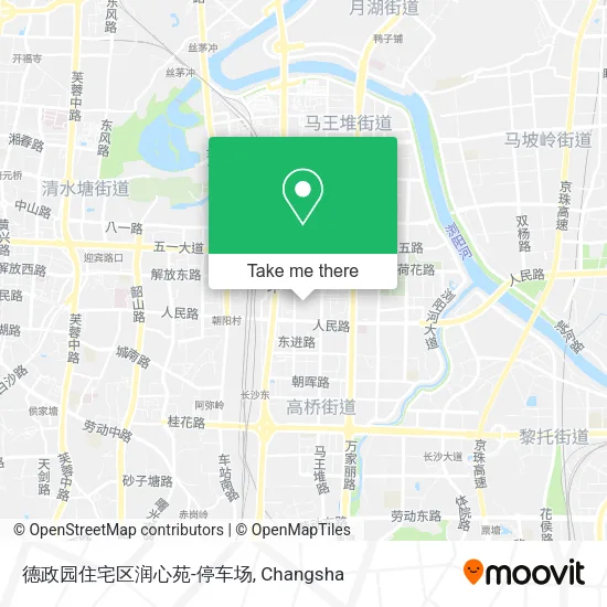 德政园住宅区润心苑-停车场 map