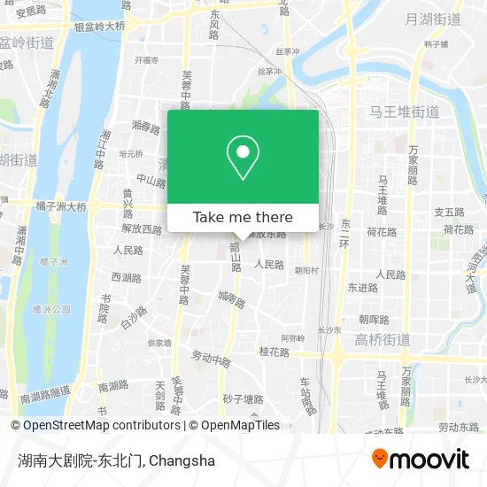 湖南大剧院-东北门 map