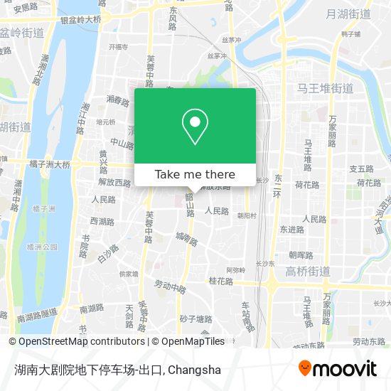 湖南大剧院地下停车场-出口 map
