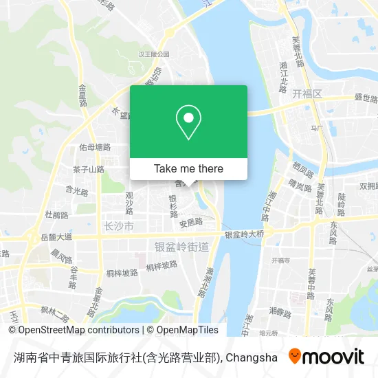湖南省中青旅国际旅行社(含光路营业部) map