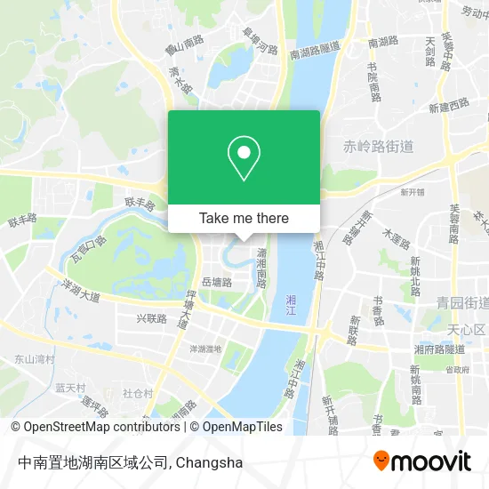 中南置地湖南区域公司 map