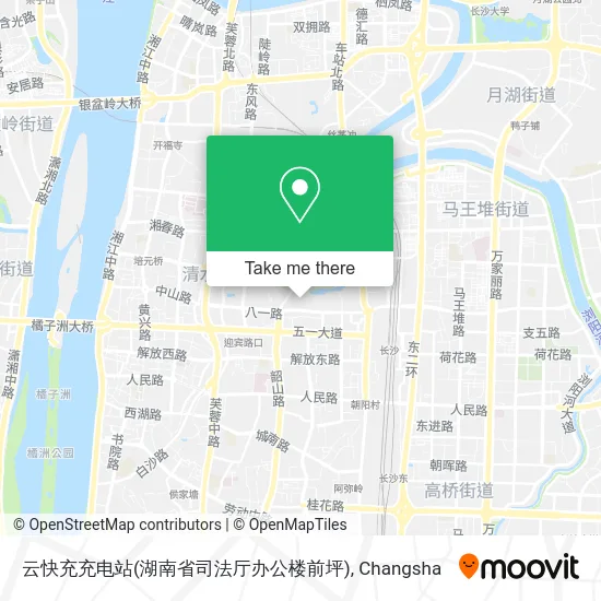 云快充充电站(湖南省司法厅办公楼前坪) map
