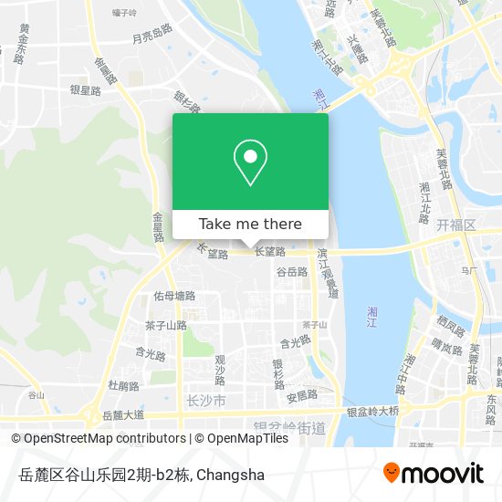 岳麓区谷山乐园2期-b2栋 map