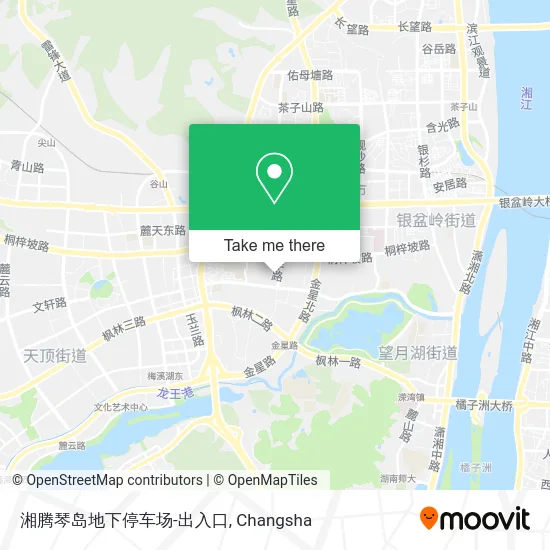 湘腾琴岛地下停车场-出入口 map
