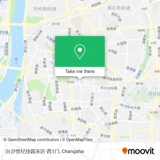 白沙世纪佳园东区-西1门 map