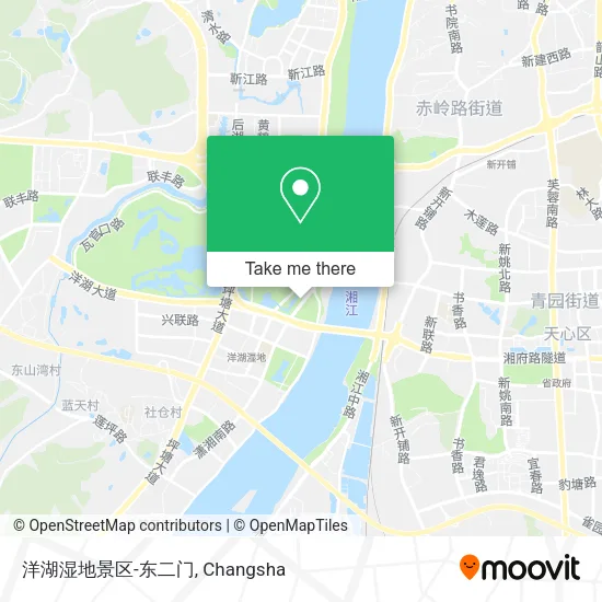 洋湖湿地景区-东二门 map