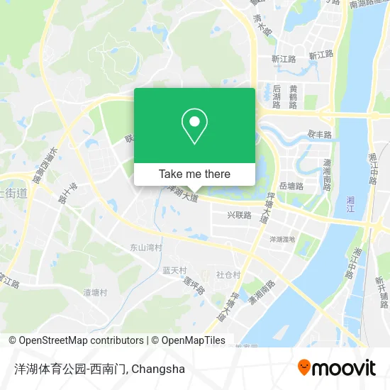 洋湖体育公园-西南门 map