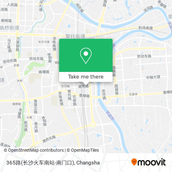 365路(长沙火车南站-南门口) map