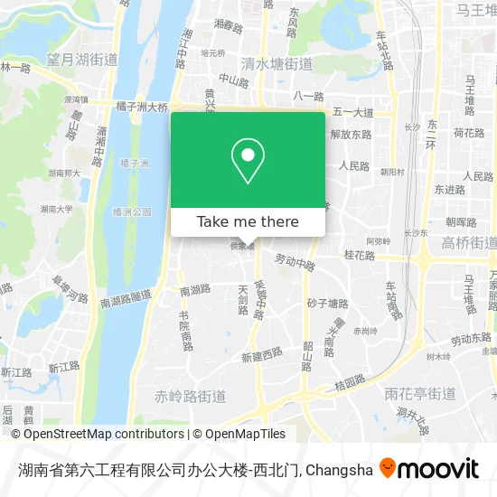 湖南省第六工程有限公司办公大楼-西北门 map
