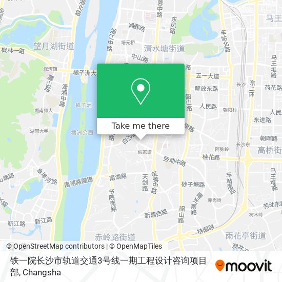 铁一院长沙市轨道交通3号线一期工程设计咨询项目部 map