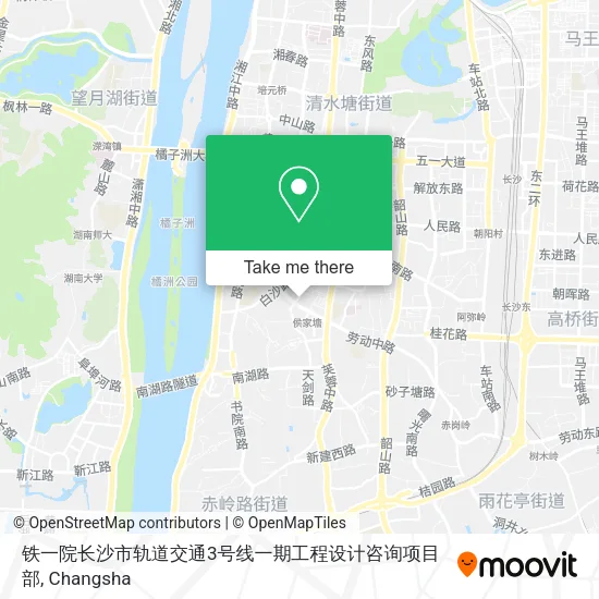 铁一院长沙市轨道交通3号线一期工程设计咨询项目部 map