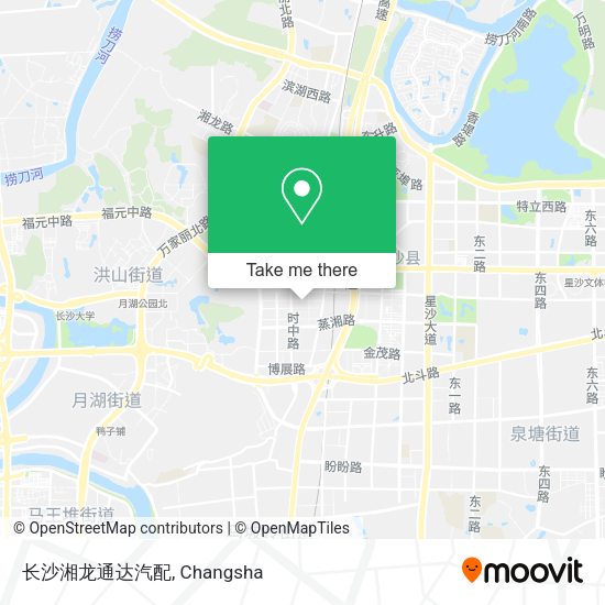 长沙湘龙通达汽配 map