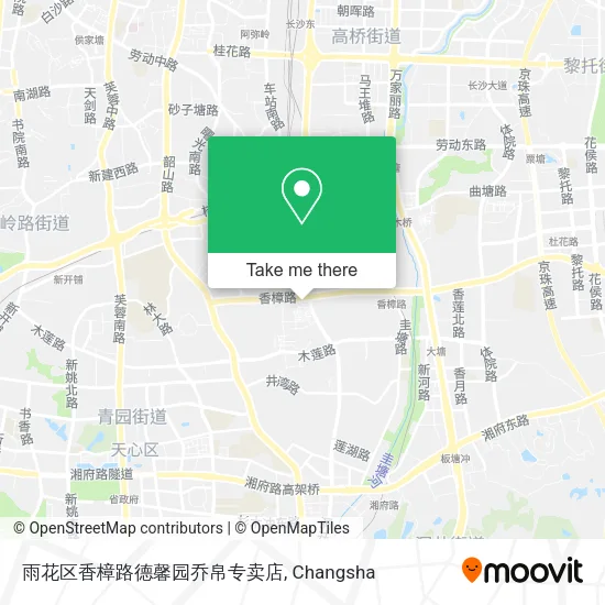 雨花区香樟路德馨园乔帛专卖店 map