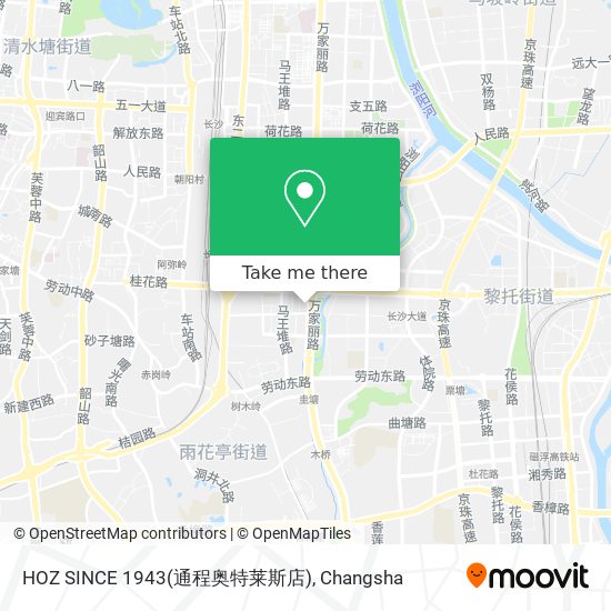 HOZ SINCE 1943(通程奥特莱斯店) map