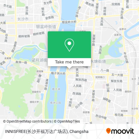 INNISFREE(长沙开福万达广场店) map