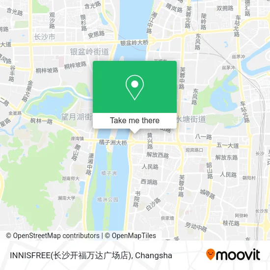 INNISFREE(长沙开福万达广场店) map