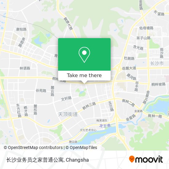 长沙业务员之家普通公寓 map