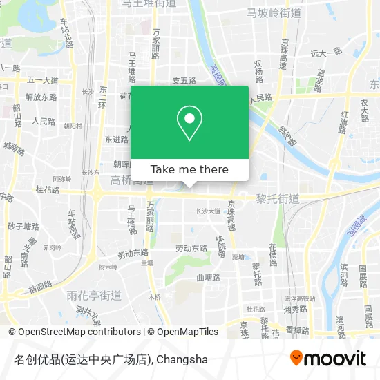 名创优品(运达中央广场店) map