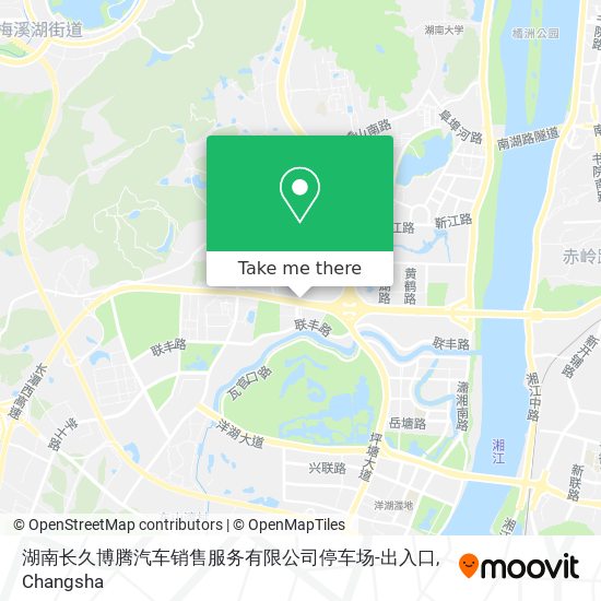 湖南长久博腾汽车销售服务有限公司停车场-出入口 map