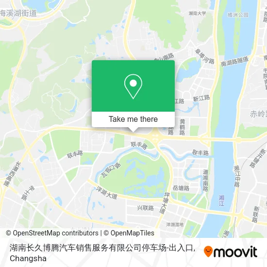 湖南长久博腾汽车销售服务有限公司停车场-出入口 map