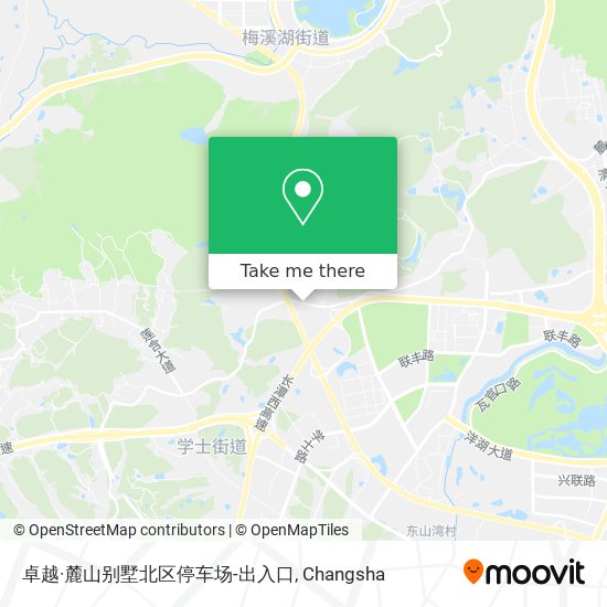 卓越·麓山别墅北区停车场-出入口 map