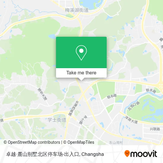 卓越·麓山别墅北区停车场-出入口 map
