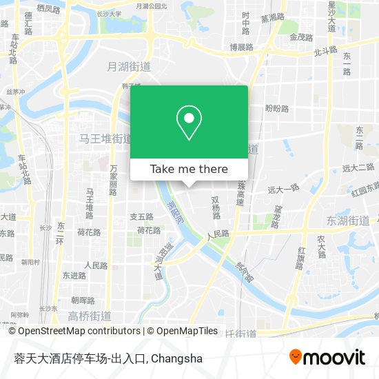 蓉天大酒店停车场-出入口 map