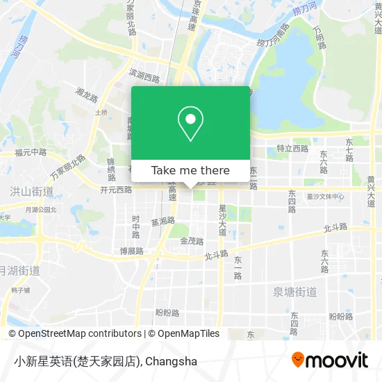 小新星英语(楚天家园店) map