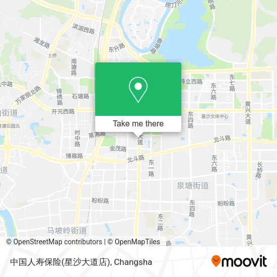 中国人寿保险(星沙大道店) map
