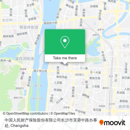 中国人民财产保险股份有限公司长沙市芙蓉中路办事处 map