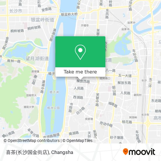 喜茶(长沙国金街店) map