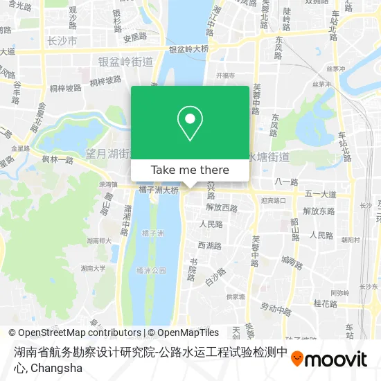 湖南省航务勘察设计研究院-公路水运工程试验检测中心 map