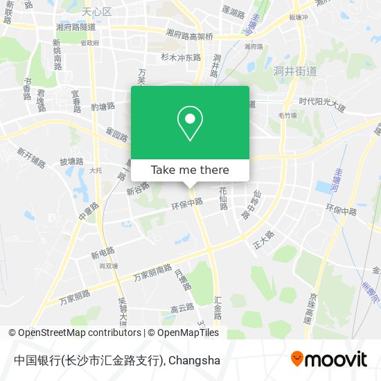 中国银行(长沙市汇金路支行) map