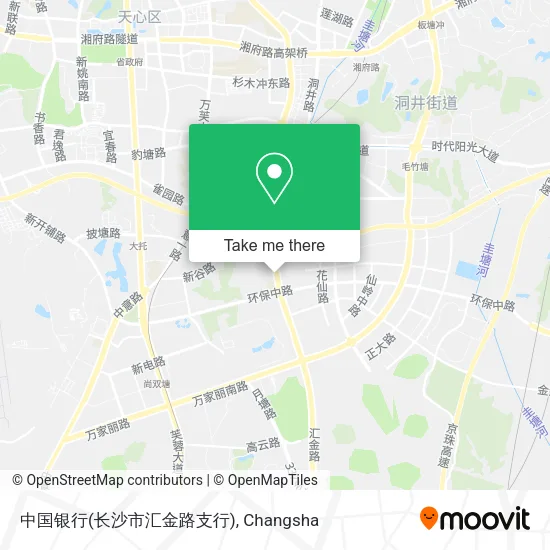 中国银行(长沙市汇金路支行) map