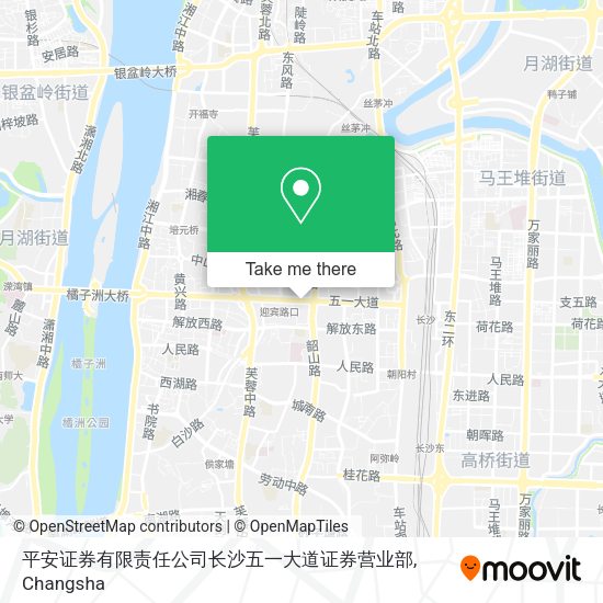 平安证券有限责任公司长沙五一大道证券营业部 map