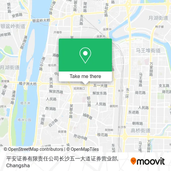 平安证券有限责任公司长沙五一大道证券营业部 map