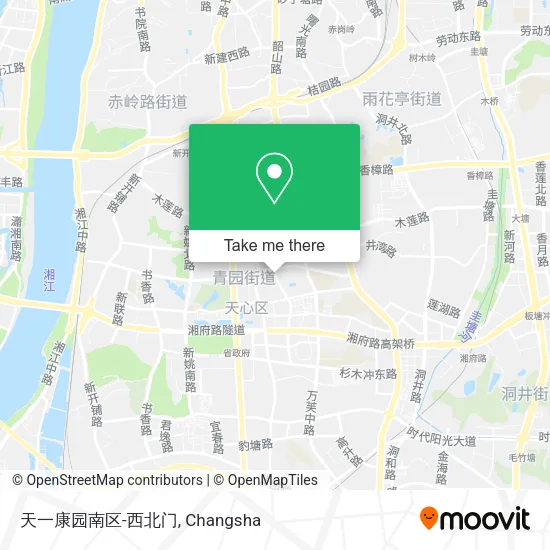 天一康园南区-西北门 map