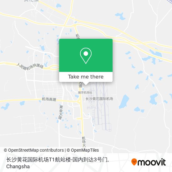 长沙黄花国际机场T1航站楼-国内到达3号门 map