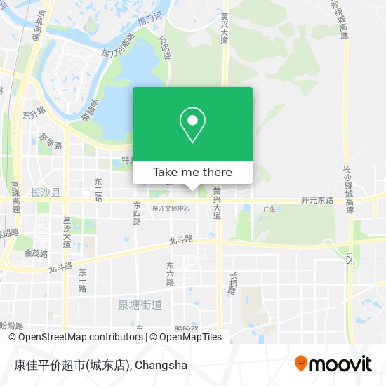 康佳平价超市(城东店) map
