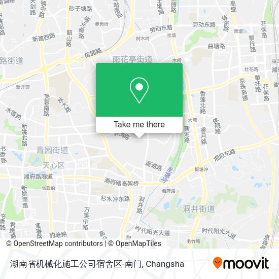 湖南省机械化施工公司宿舍区-南门 map