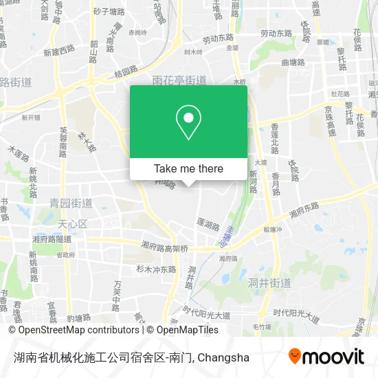 湖南省机械化施工公司宿舍区-南门 map