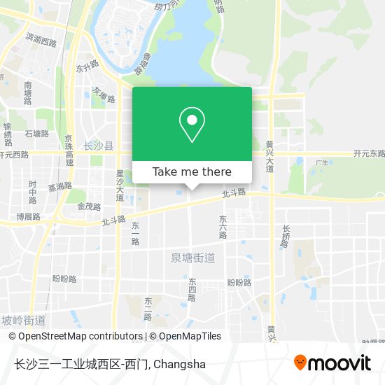 长沙三一工业城西区-西门 map