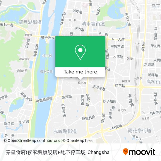 秦皇食府(侯家塘旗舰店)-地下停车场 map