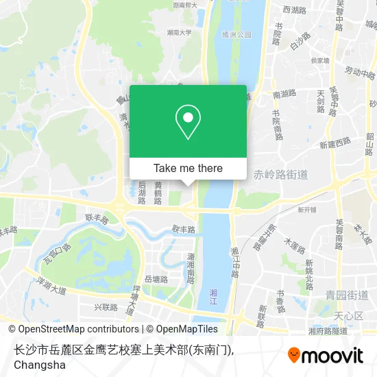 长沙市岳麓区金鹰艺校塞上美术部(东南门) map