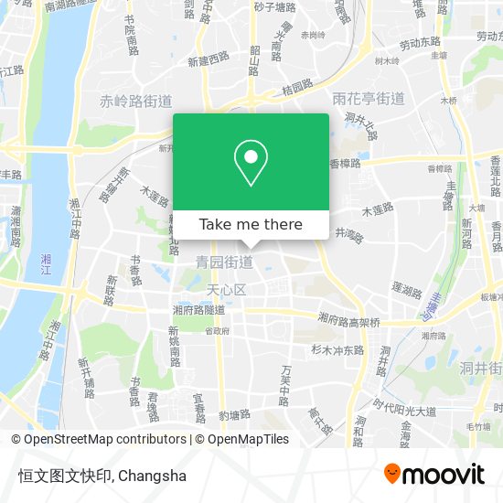 恒文图文快印 map