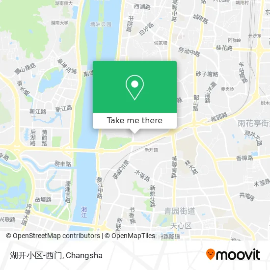 湖开小区-西门 map