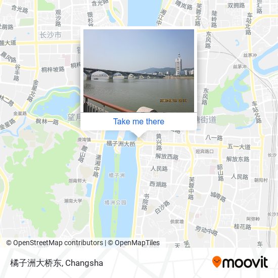 橘子洲大桥东 map